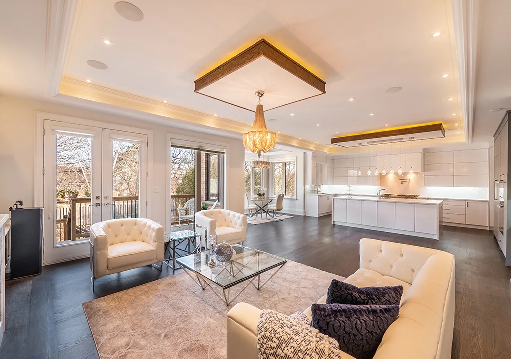 Open-plan interior at Bevdale Road